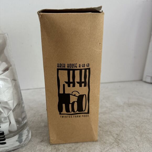 HASH HOUSE A GO GO Leaning Glass 7.5" Tall 20 oz - Picture 4 of 9